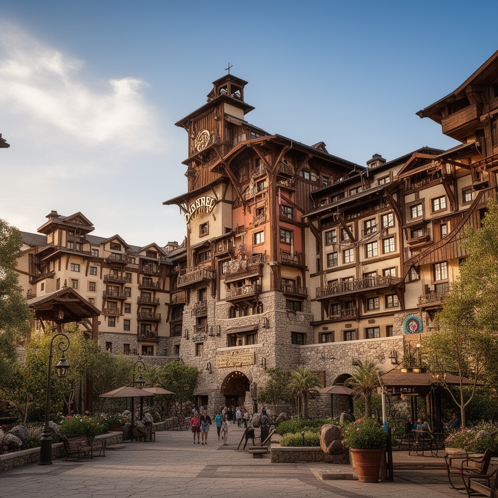 AI-generated illustration of Disney's Grand Californian Hotel & Spa