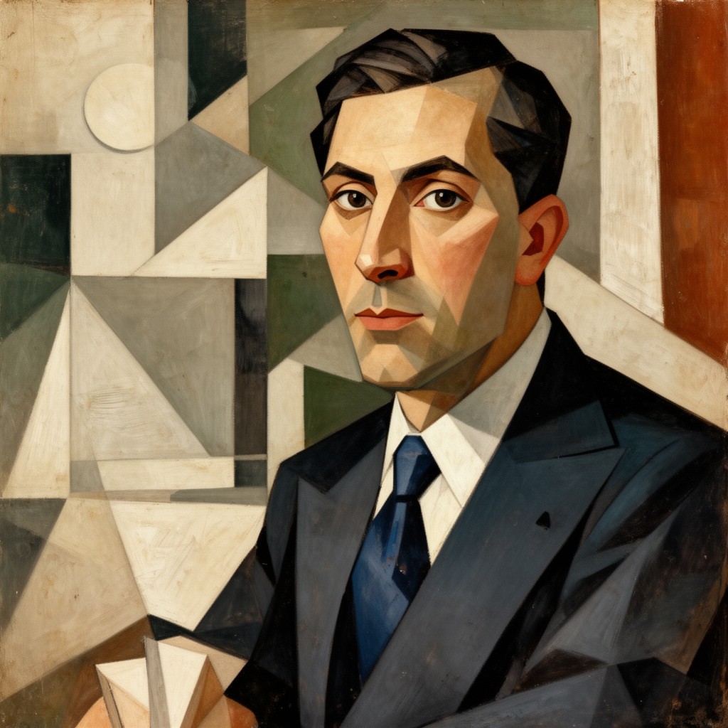AI-generated illustration of Juan Gris