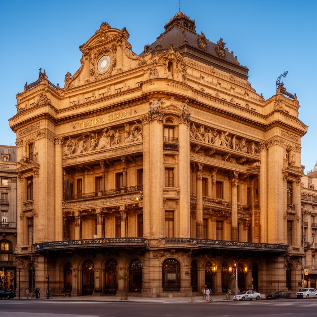 AI-generated illustration of Teatro Colón