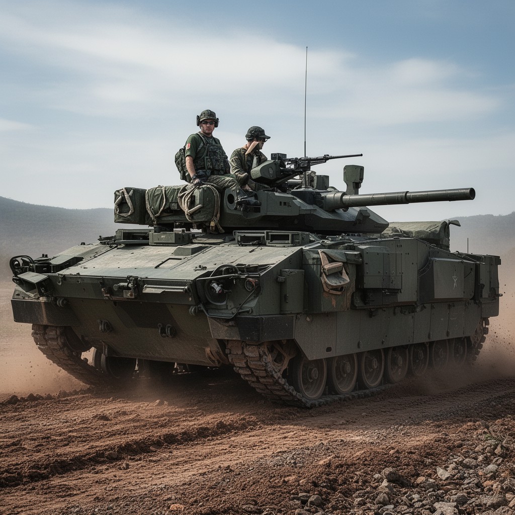 AI-generated illustration of Pizarro infantry fighting vehicle
