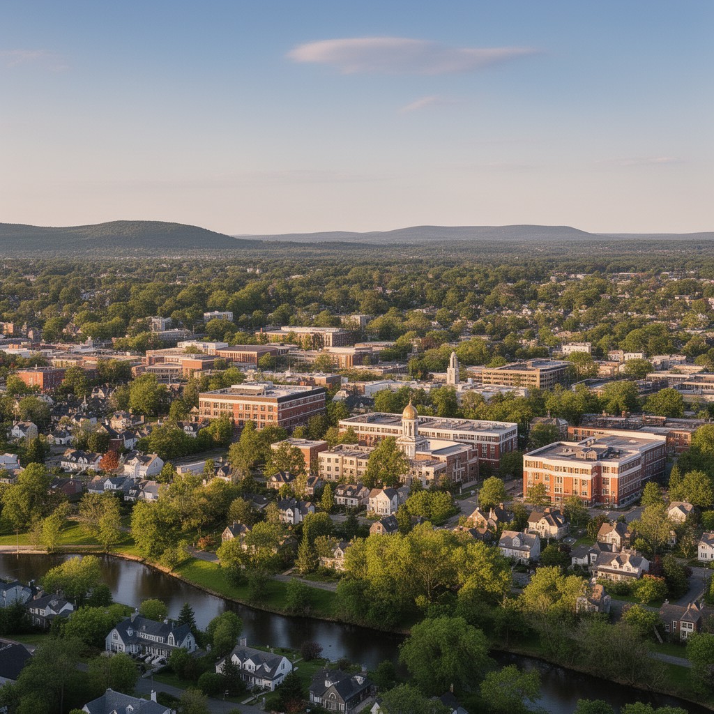AI-generated illustration of Amherst, New York, United States