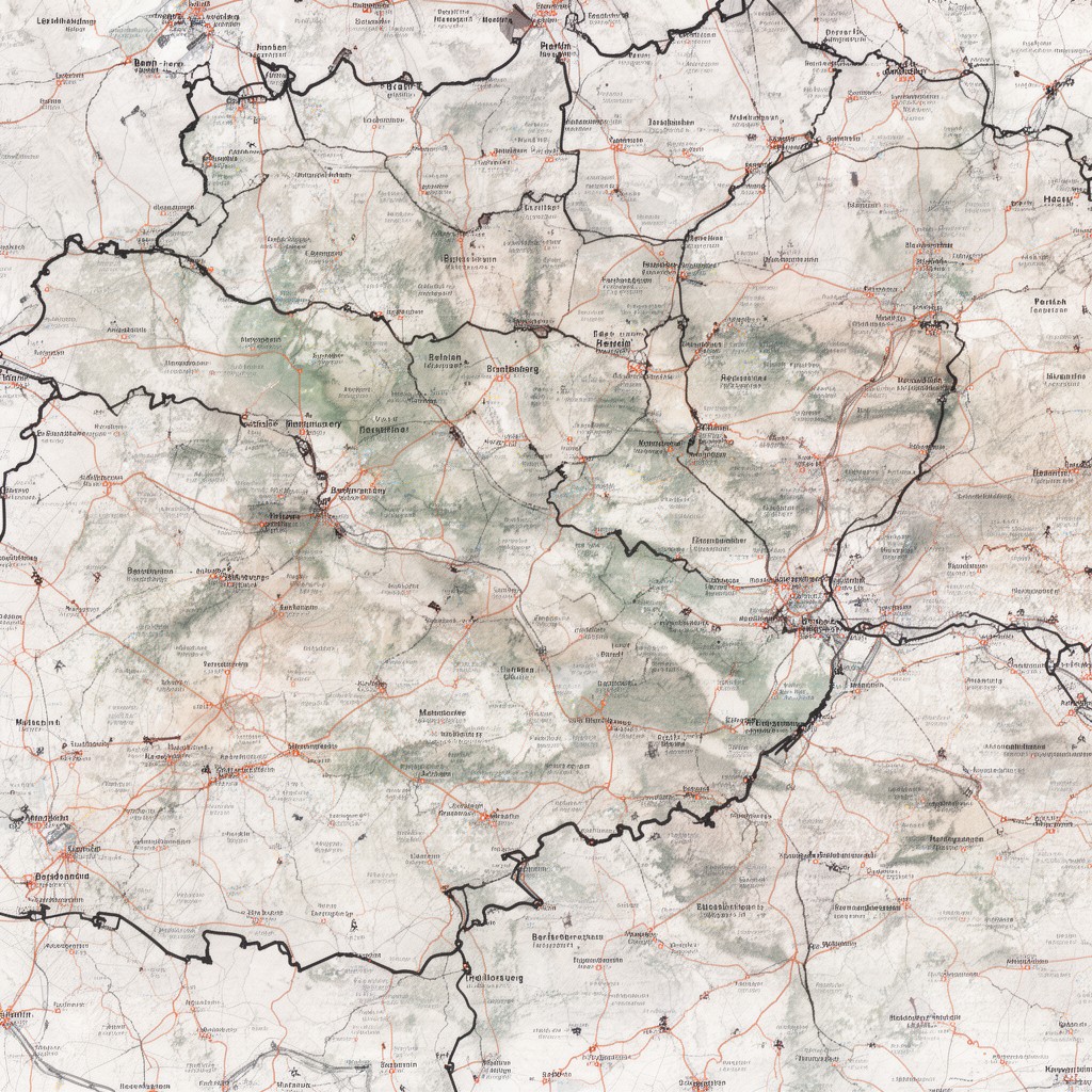AI-generated illustration of Berlin-Brandenburg metropolitan region
