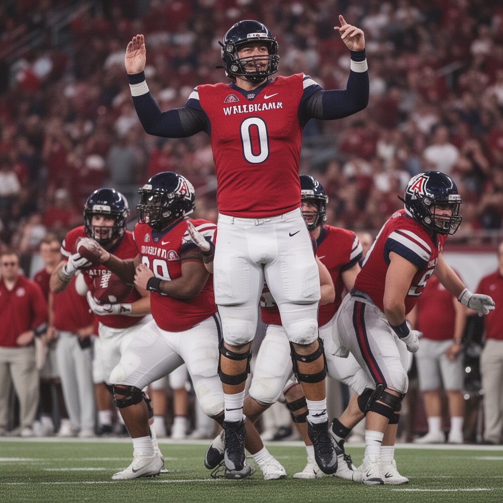 AI-generated illustration of Arizona Wildcats football team