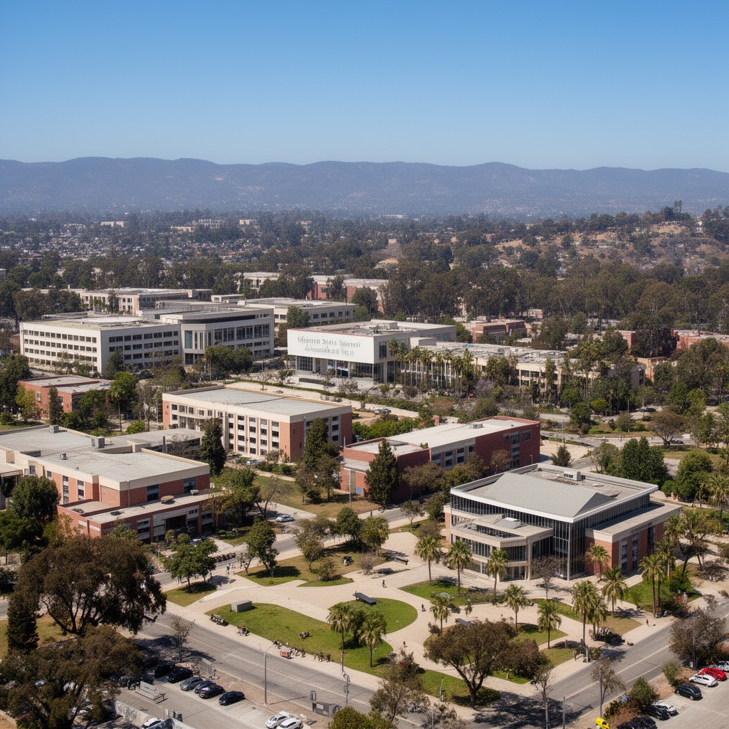AI-generated illustration of California State University, Northridge