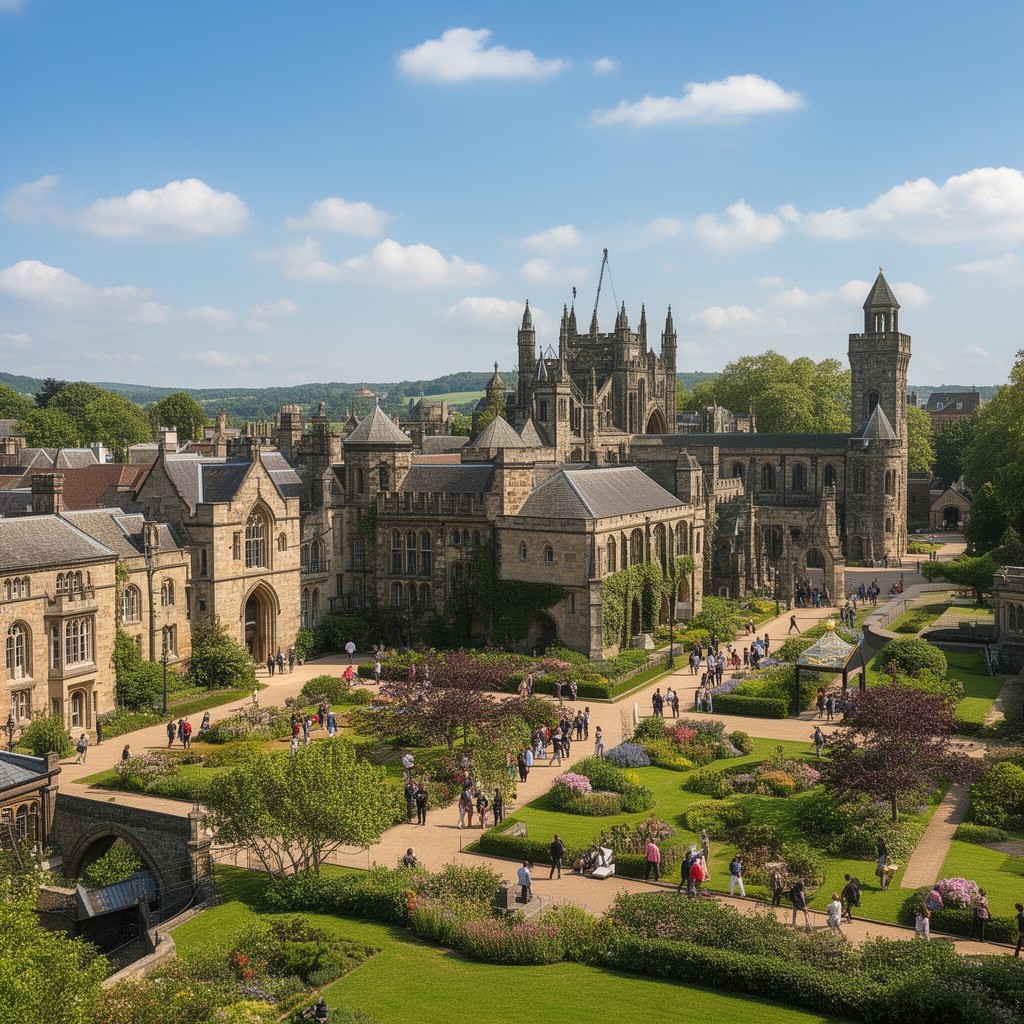AI-generated illustration of University of Exeter