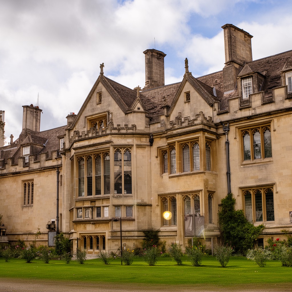 AI-generated illustration of Trinity College, Oxford