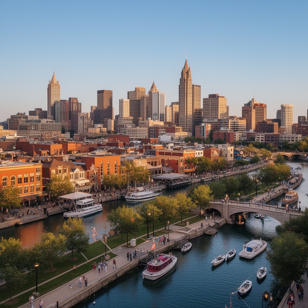 AI-generated illustration of Naperville, Illinois