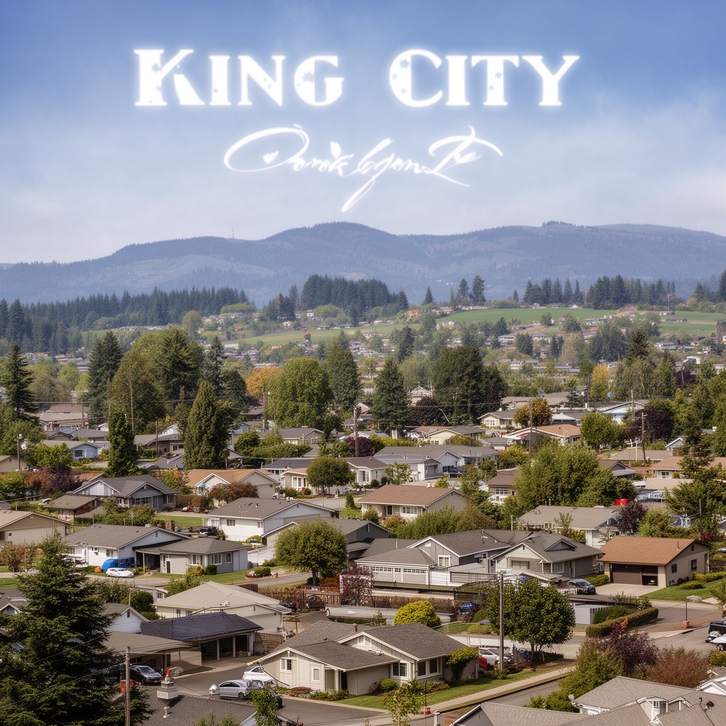 AI-generated illustration of King City, Oregon