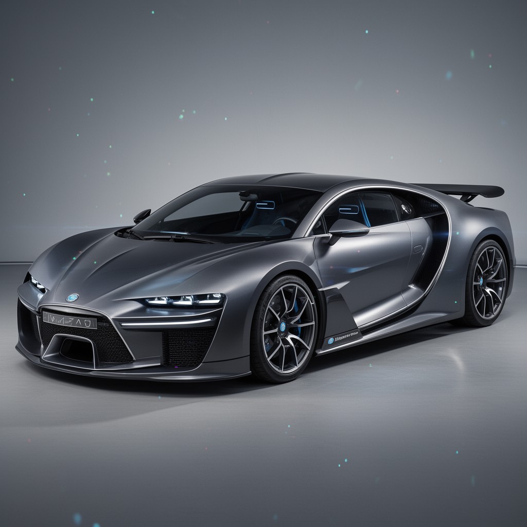 AI-generated illustration of Bugatti Rimac