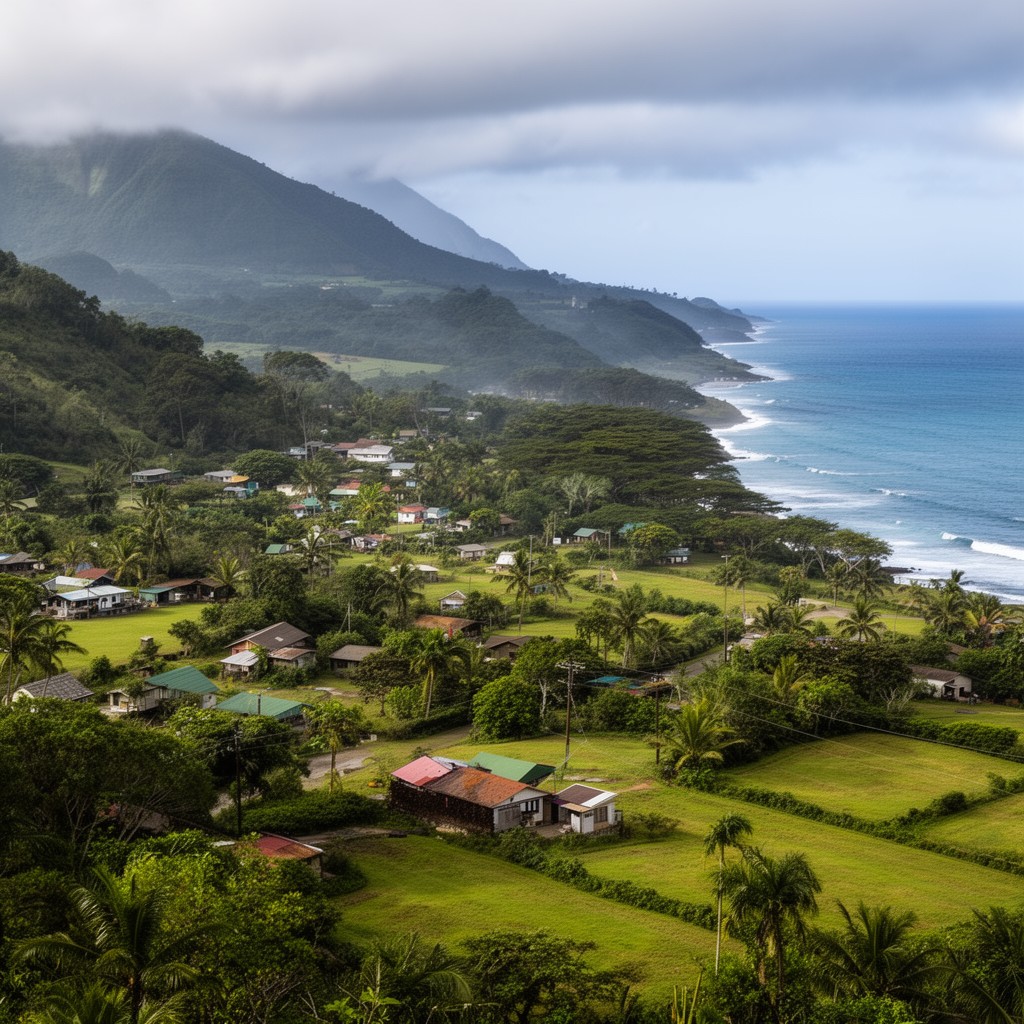 AI-generated illustration of Hāna, Maui, Hawaii, United States