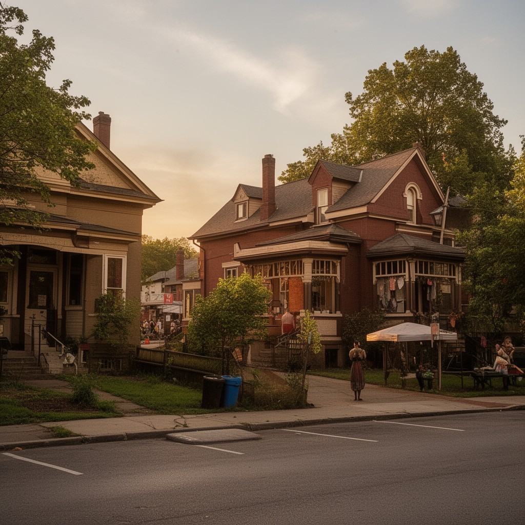 AI-generated illustration of Upper Albany