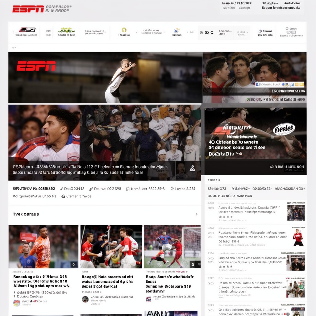 AI-generated illustration of ESPN.com
