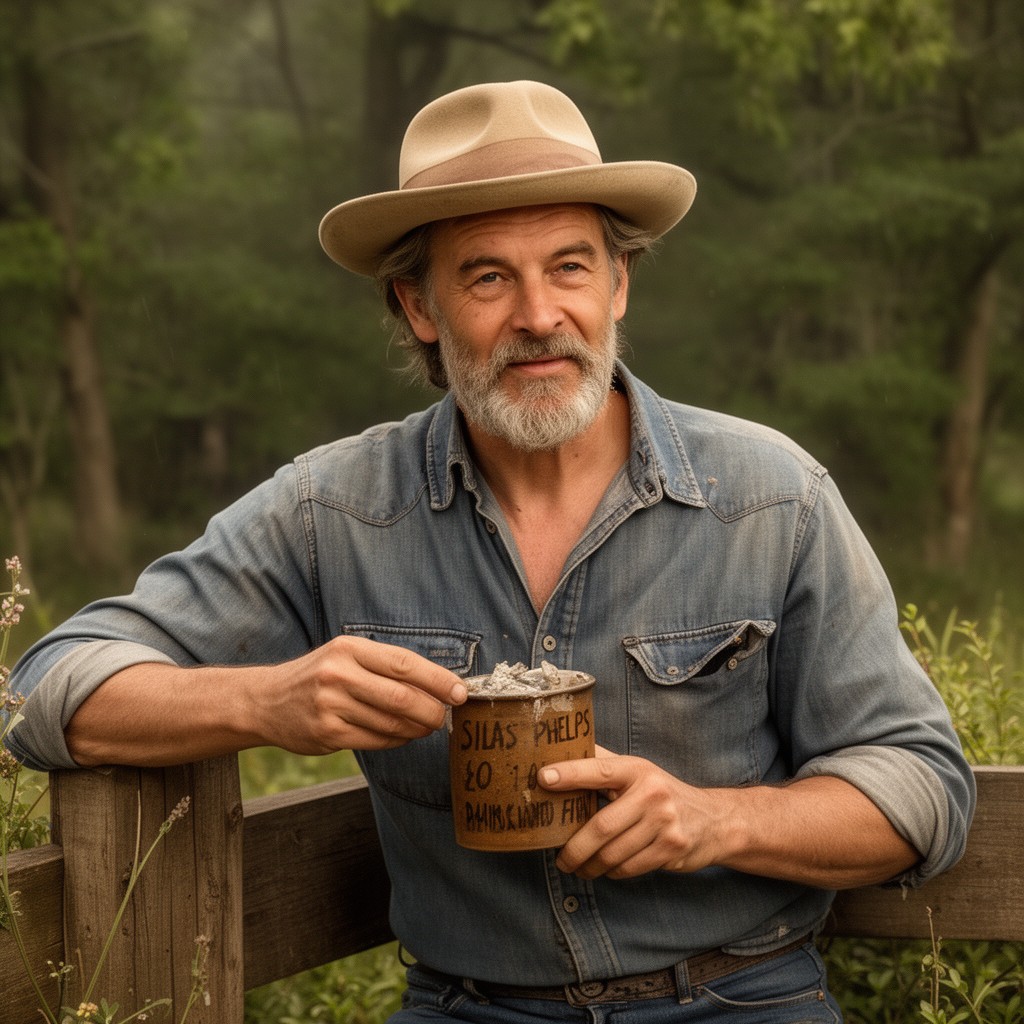 AI-generated illustration of Silas Phelps