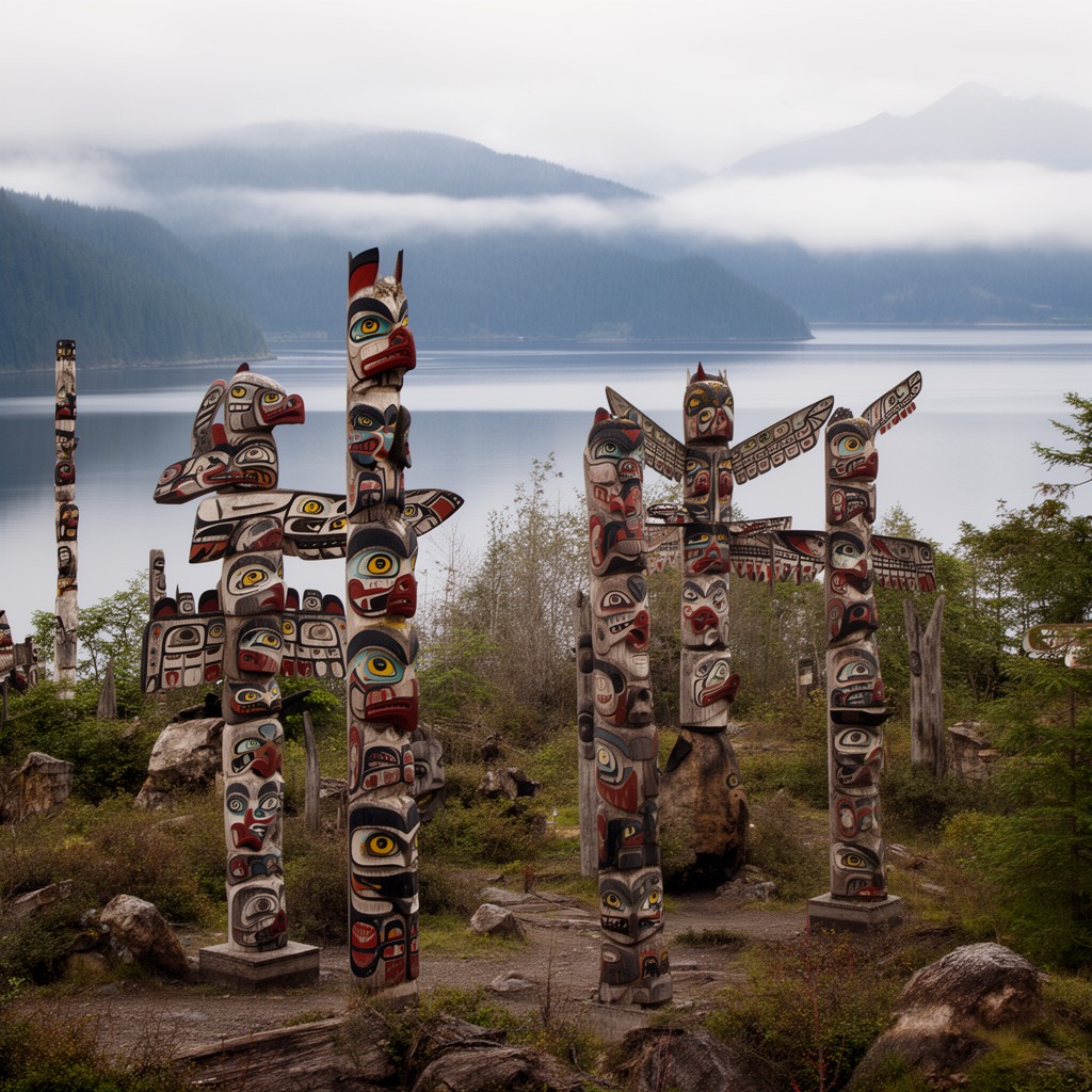 AI-generated illustration of Haida Gwaii