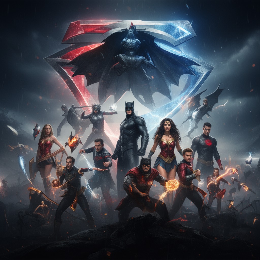 AI-generated illustration of Justice League