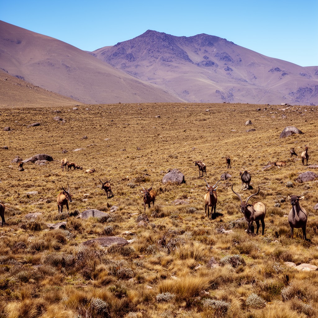 AI-generated illustration of Bale Mountains