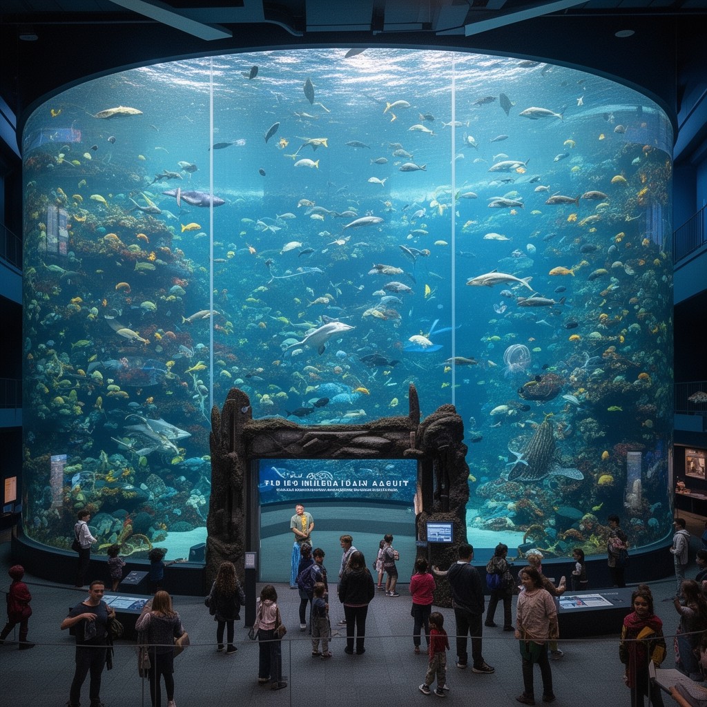 AI-generated illustration of New England Aquarium