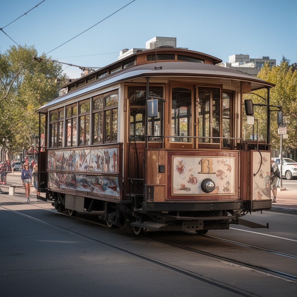 AI-generated illustration of Brill streetcar