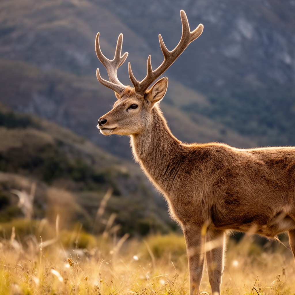 AI-generated illustration of Hippocamelus bisulcus