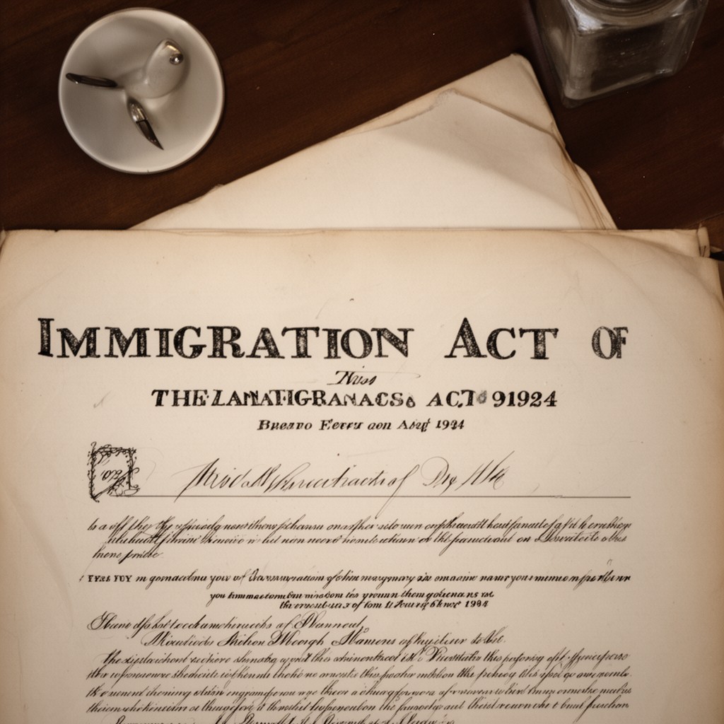 AI-generated illustration of Immigration Act of 1924