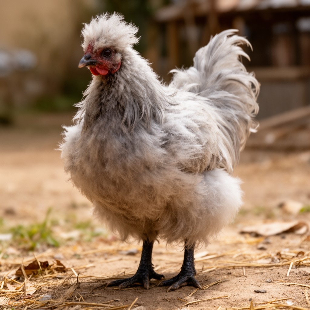 AI-generated illustration of Silkie