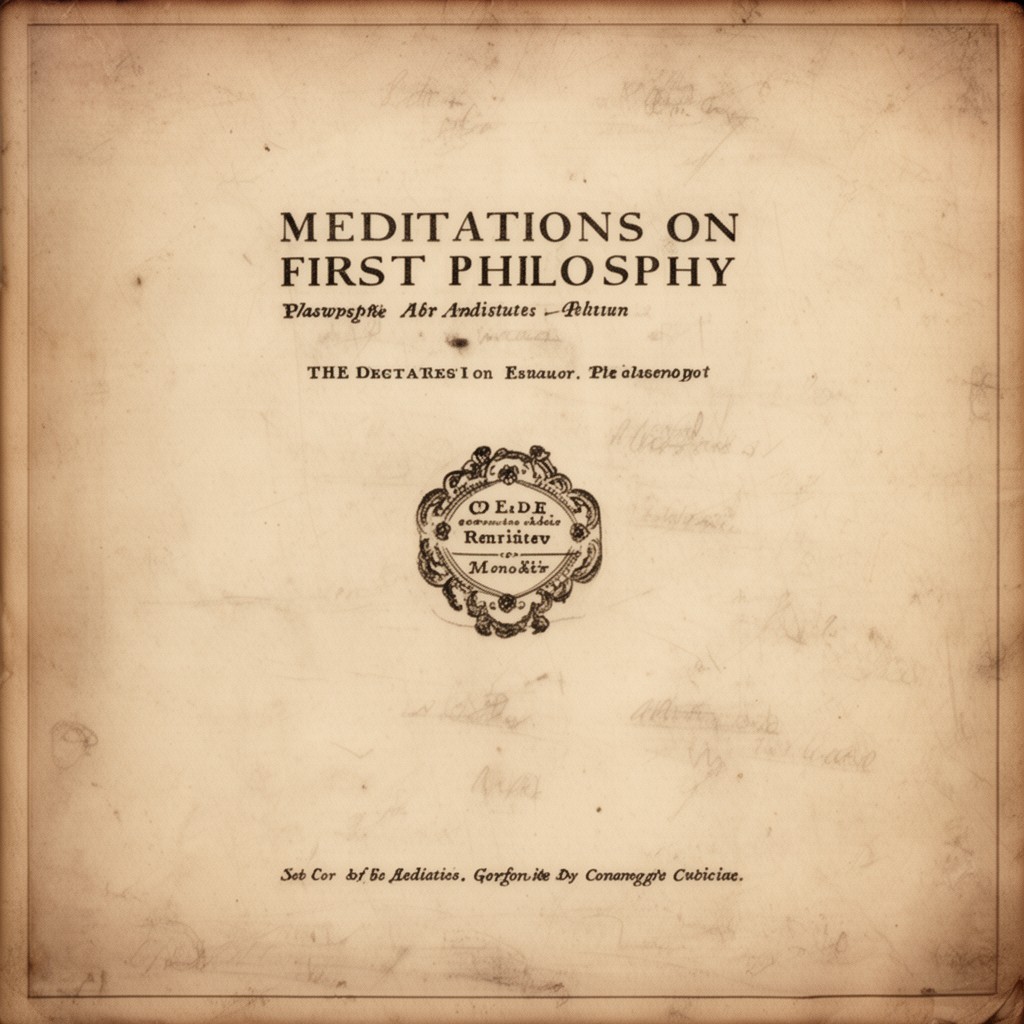 AI-generated illustration of Meditations on First Philosophy