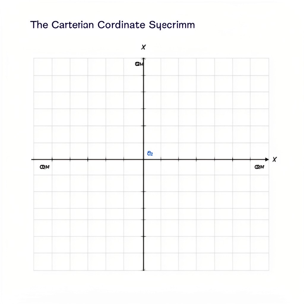 AI-generated illustration of Cartesian coordinate system