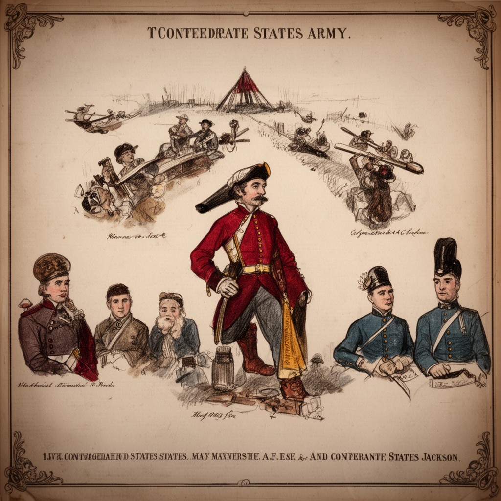 AI-generated illustration of Confederate States Army