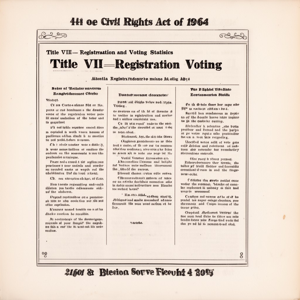 AI-generated illustration of Title VIII – Registration and Voting Statistics