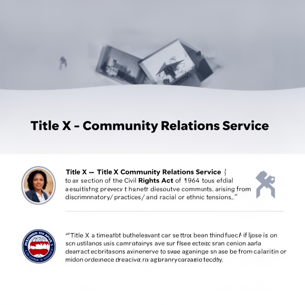 AI-generated illustration of Title X – Community Relations Service