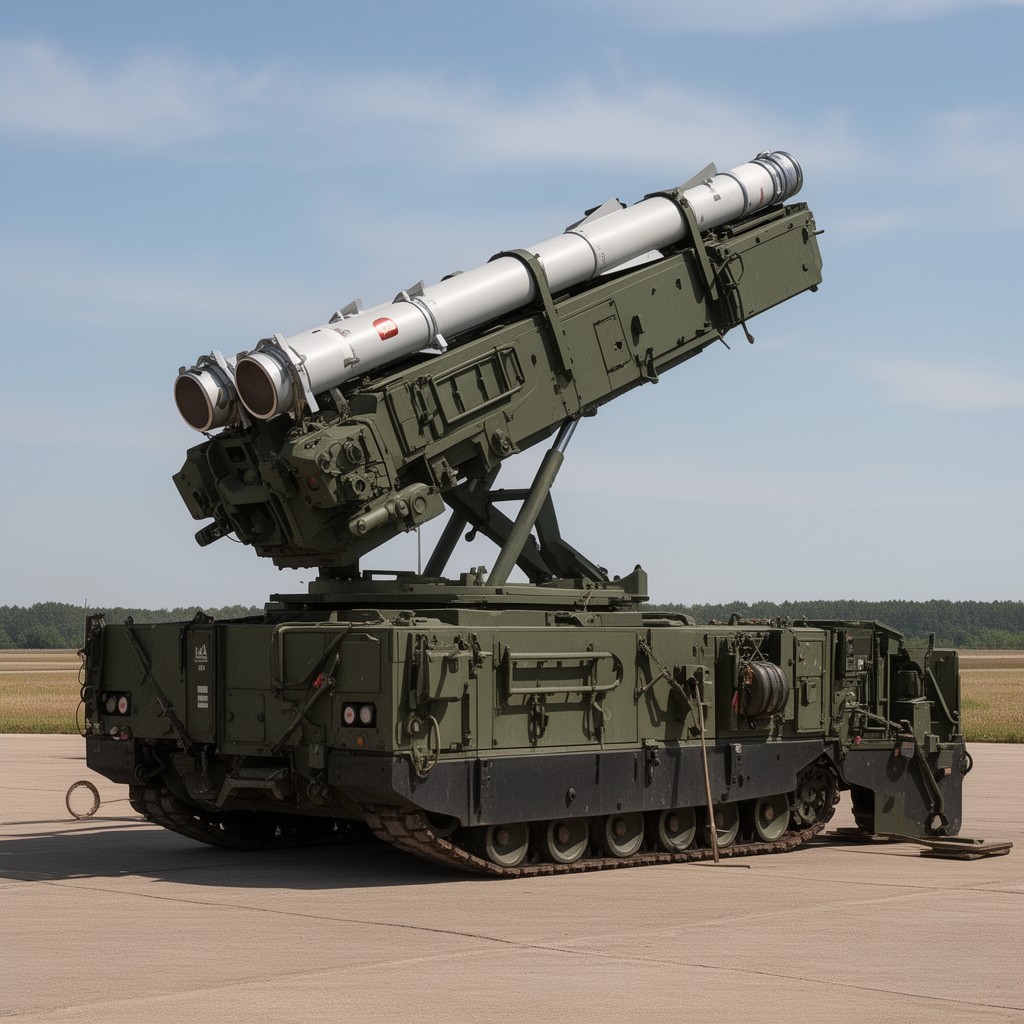 AI-generated illustration of surface-based launcher (NASAMS)
