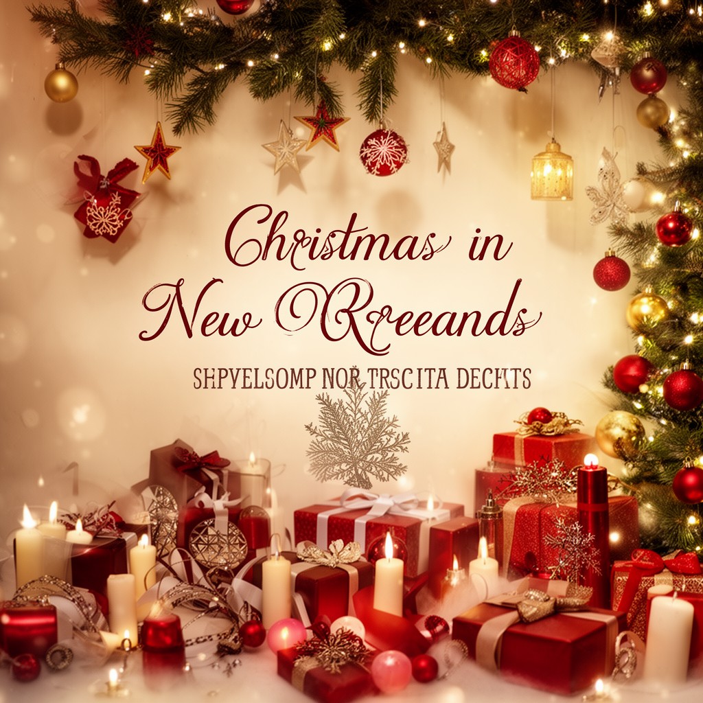 AI-generated illustration of Christmas in New Orleans