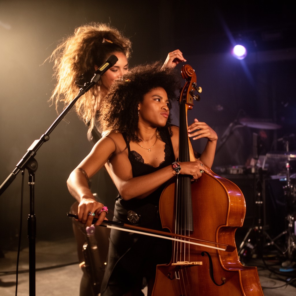 AI-generated illustration of Esperanza Spalding