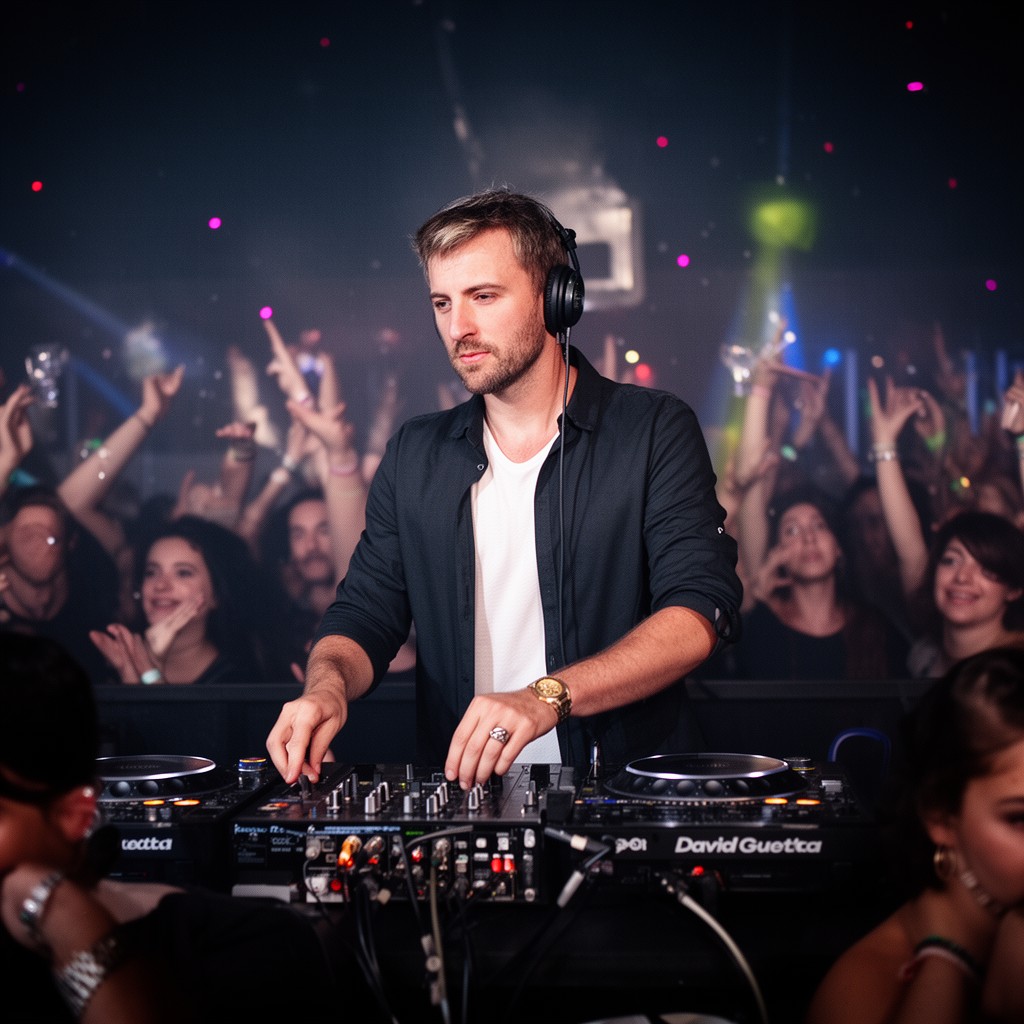 AI-generated illustration of David Guetta