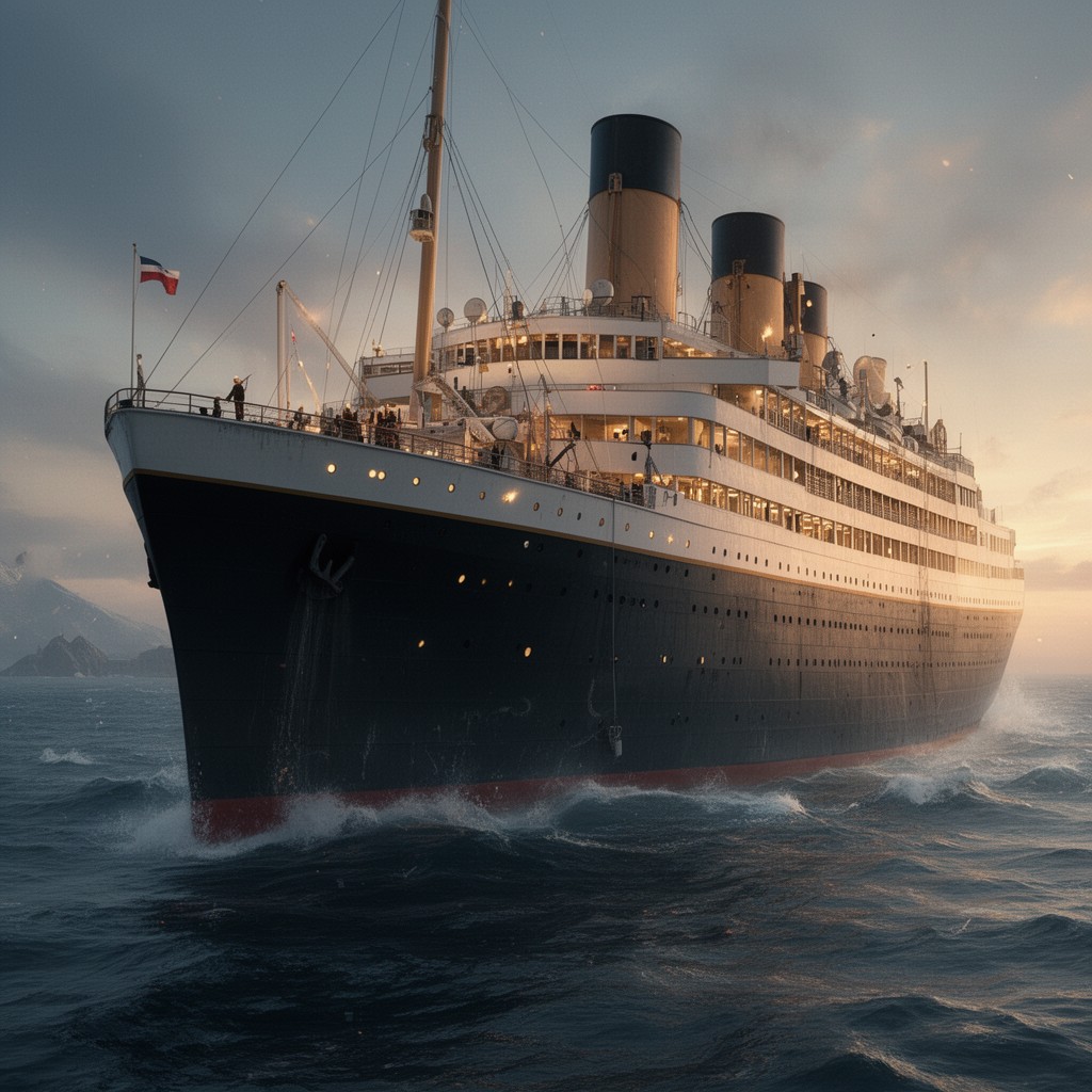 AI-generated illustration of Titanic