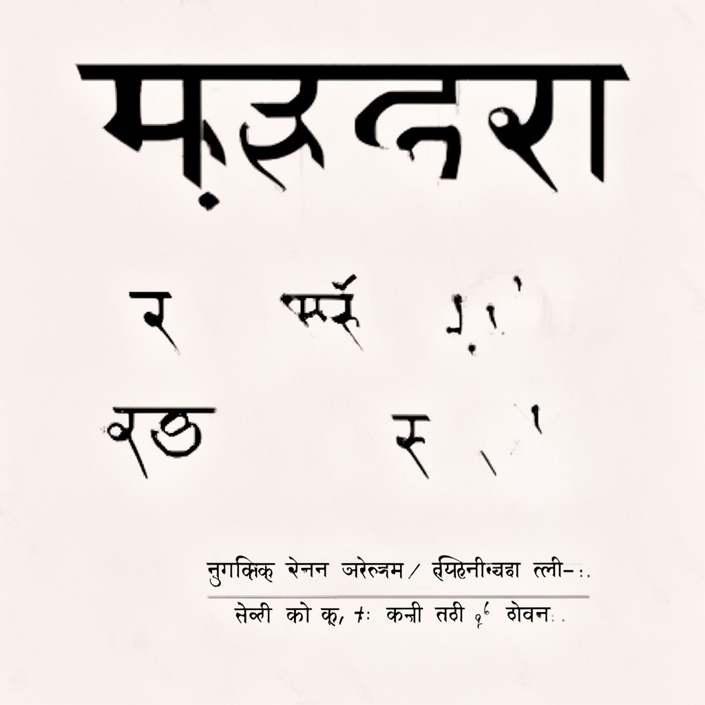 AI-generated illustration of Devanagari Extended-A