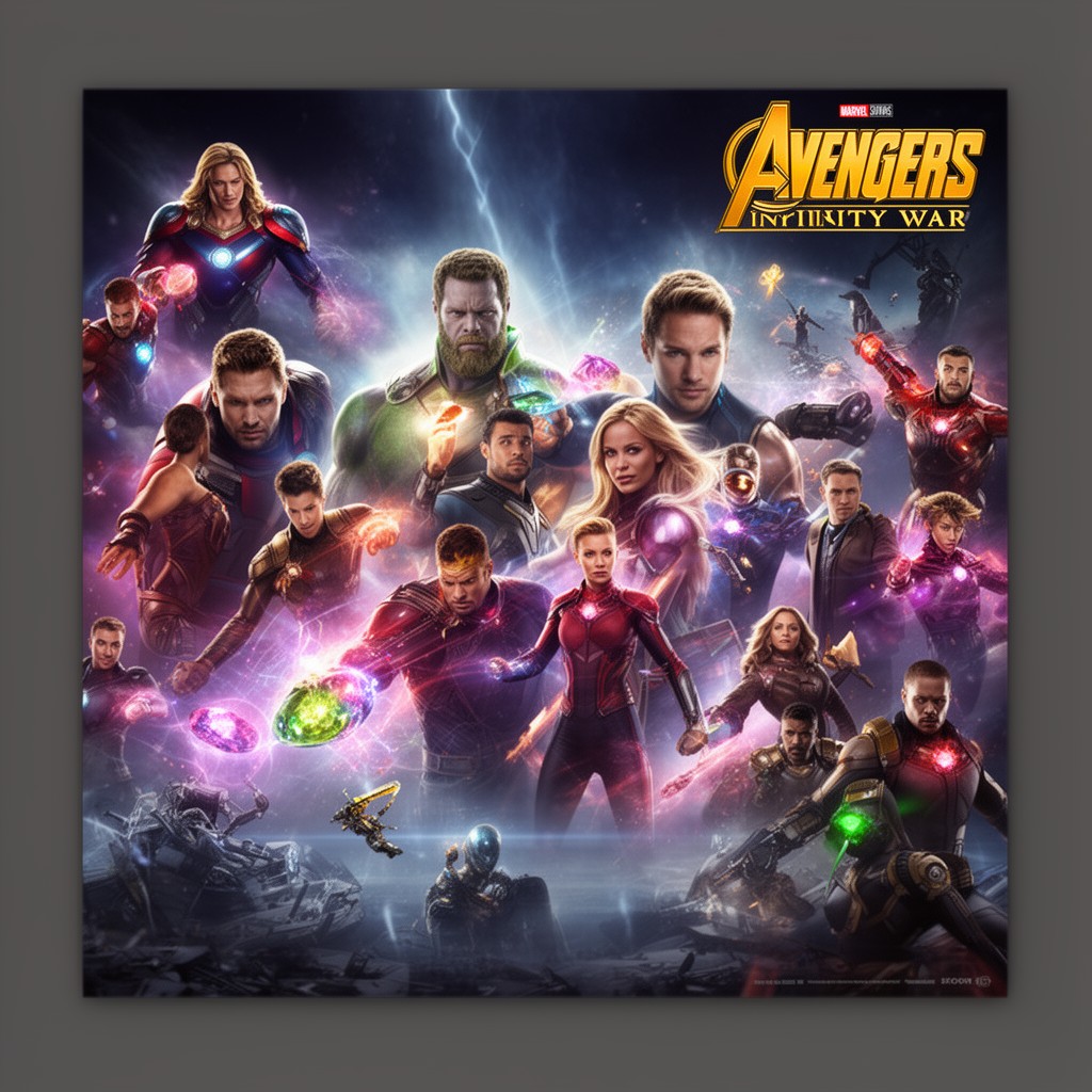 AI-generated illustration of Avengers: Infinity War