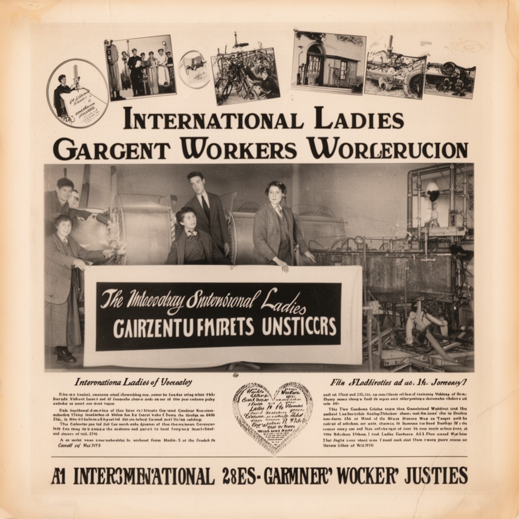 AI-generated illustration of International Ladies' Garment Workers' Union