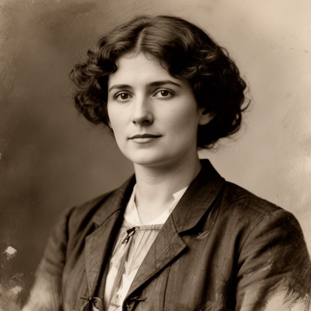 AI-generated illustration of Voltairine de Cleyre