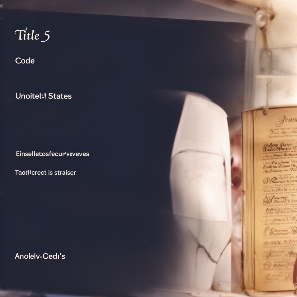 AI-generated illustration of Title 5 of the United States Code
