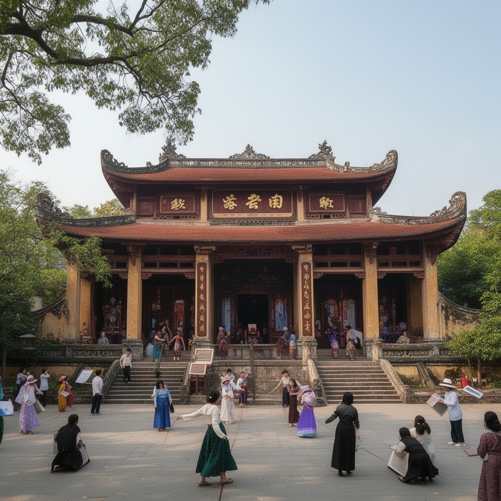 AI-generated illustration of Temple of Literature