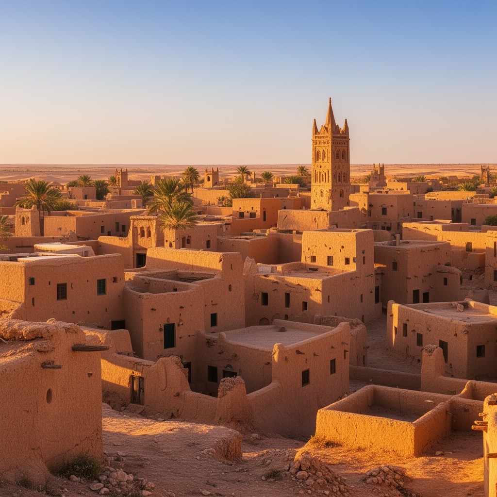 AI-generated illustration of Ghadamès