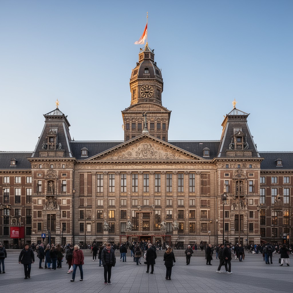 AI-generated illustration of Royal Palace of Amsterdam