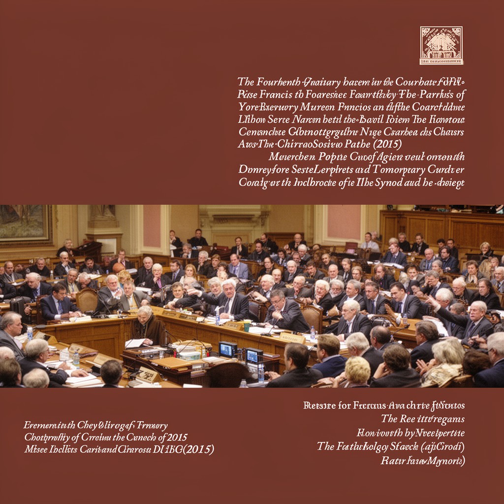 AI-generated illustration of Fourteenth Ordinary General Assembly of the Synod of Bishops (2015)