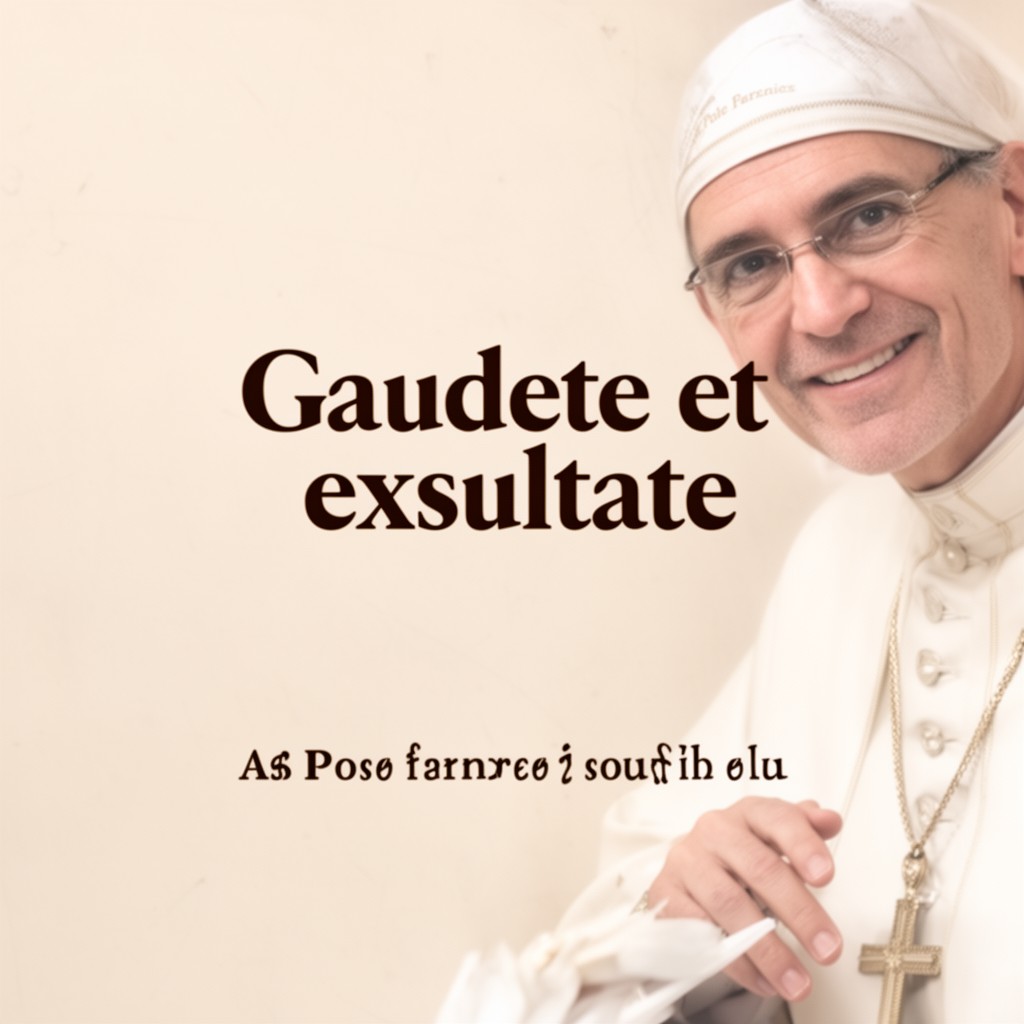 AI-generated illustration of Gaudete et exsultate