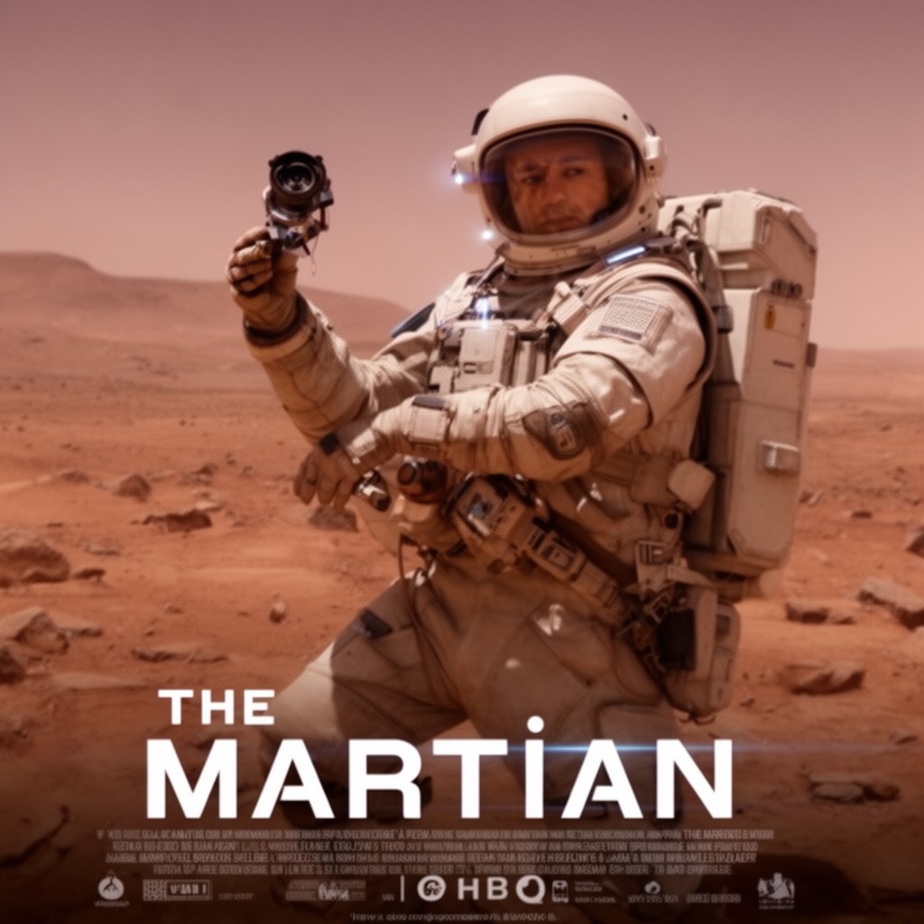 AI-generated illustration of The Martian