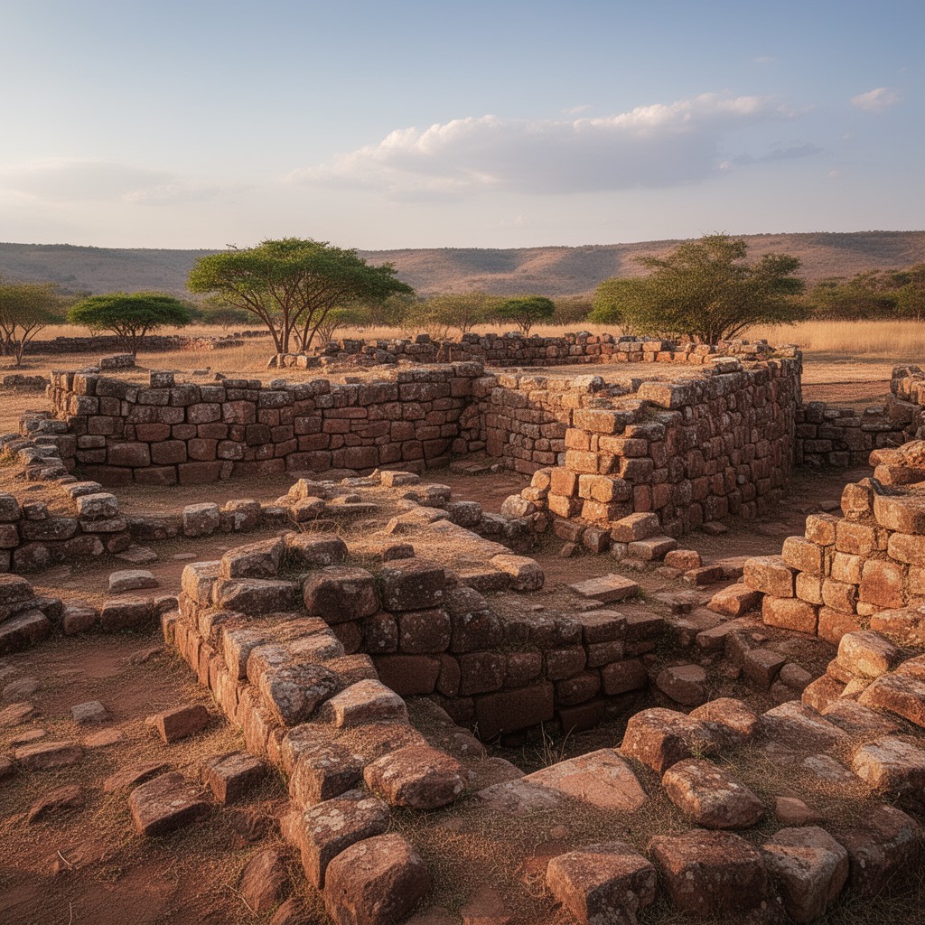 AI-generated illustration of Great Zimbabwe