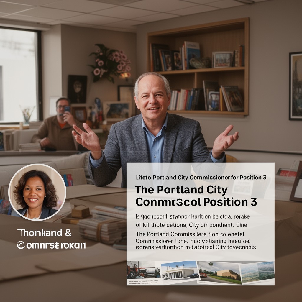 AI-generated illustration of Portland City Commissioner
