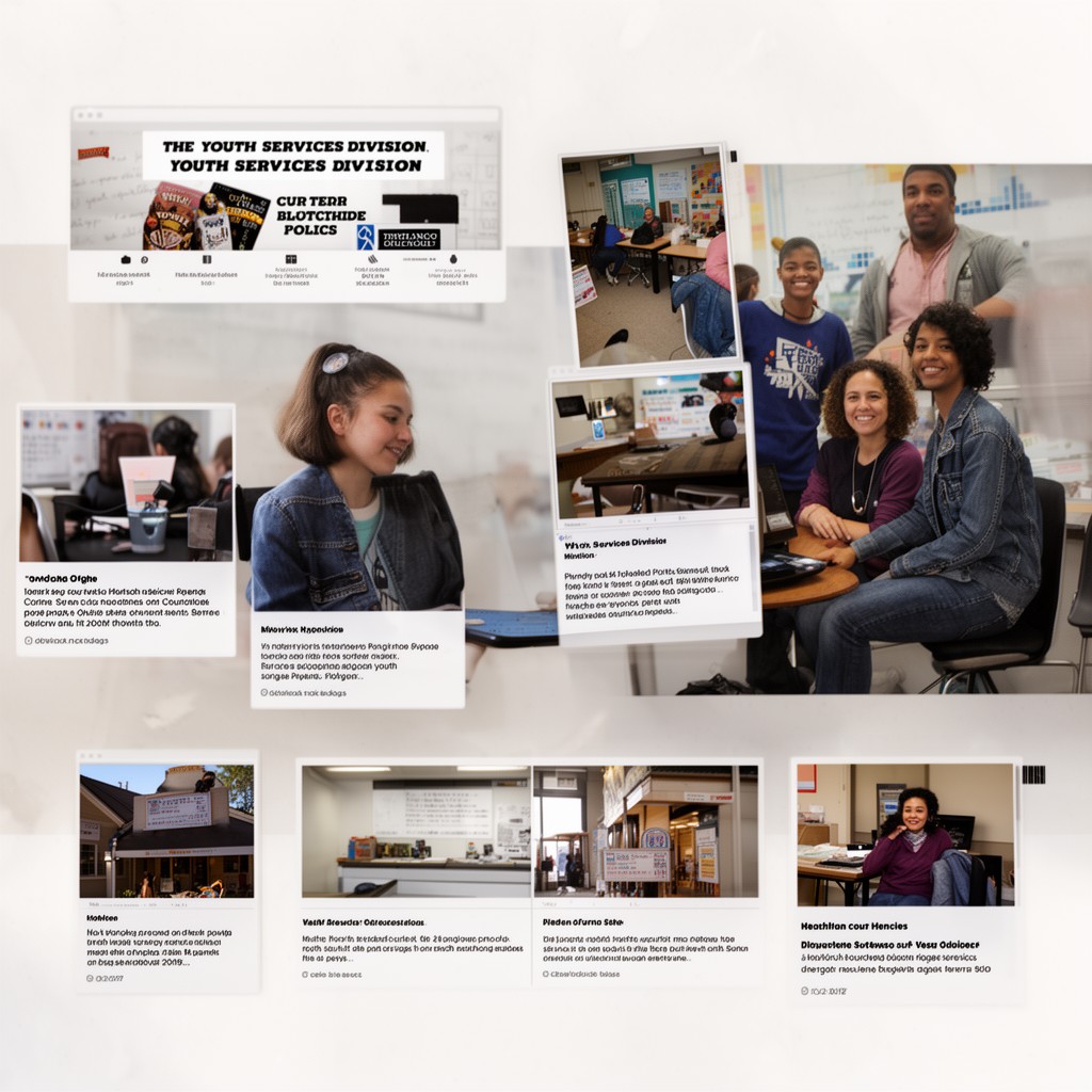 AI-generated illustration of Youth Services Division
