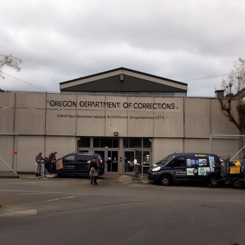 AI-generated illustration of Oregon Department of Corrections